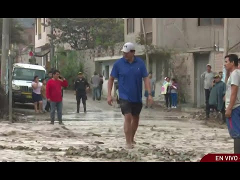 Chosica: activación de quebrada inunda varias calles y viviendas
