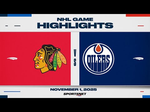 NHL Highlights | Blackhawks vs. Oilers - November 1, 2025