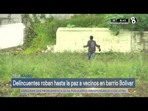 Hampa se apodera de barrio Bolivar en San José por lotes baldíos