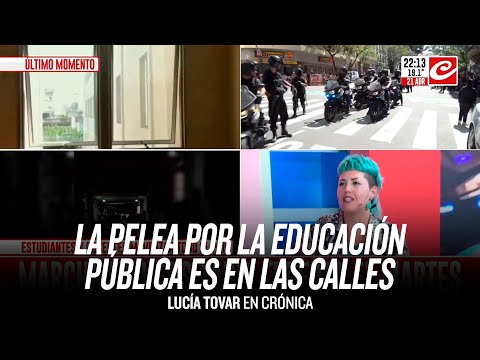 La pelea por la educación pública es en las calles// Lucia presidenta Veterinaria UBA en CronicaTV