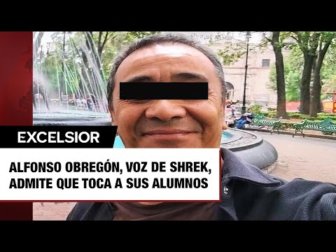 Filtran video de Alfonso Obregón, voz de Shrek, en donde admite que toca a sus alumnos