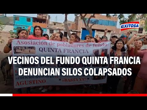El Agustino:Vecinos del Fundo Quinta Francia denuncian silos colapsados y aumento de mosquitos