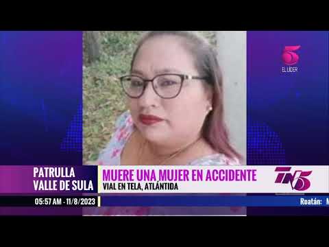 Muere una mujer en accidente vial en Tela, Atlántida