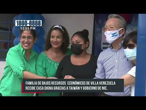 Nicaragua: Embajador de Taiwán se despide entregando la casa 441