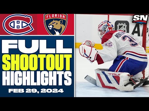 Montreal Canadiens at Florida Panthers | FULL Shootout Highlights - February 29, 2024