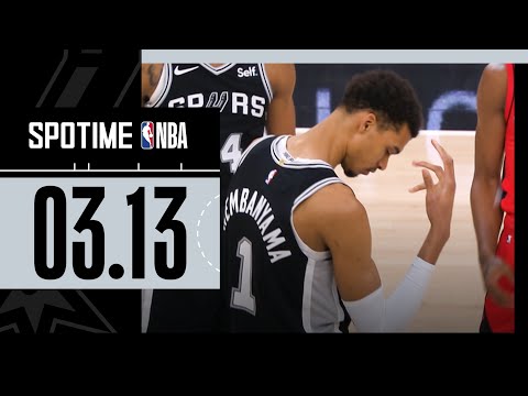 [SPOTIME NBA] 웸반야마 막기 휴스턴 vs 샌안토니오 & TOP5 (03.13)