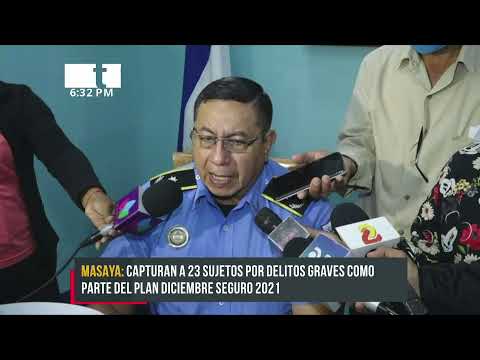 Policía brinda acompañamiento a la población para un Diciembre seguro en Masaya - Nicaragua