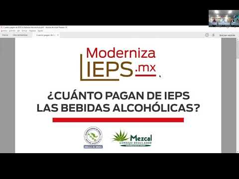 Foro virtual para presentar la propuesta de modificación al IEPS para bebidas espirituosas