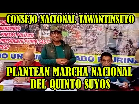 CONSEJO NACIONAL DEL TAWANTINSUYOS SEGUIRAN PROTESTANDO CONTRA DINA BOLUARTE ..