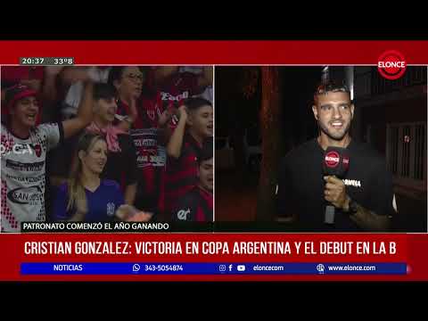 Cristian González: Victoria en Copa Argentina y el debut en la B