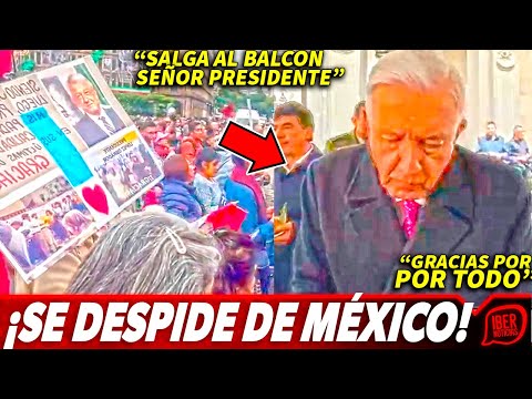 ACABA DE PASAREL PUEBLO DESPIDE A AMLO CON MARIACHI Y SERENATA EN SU ÚLTIMO DÍA COMO PRESIDENTE