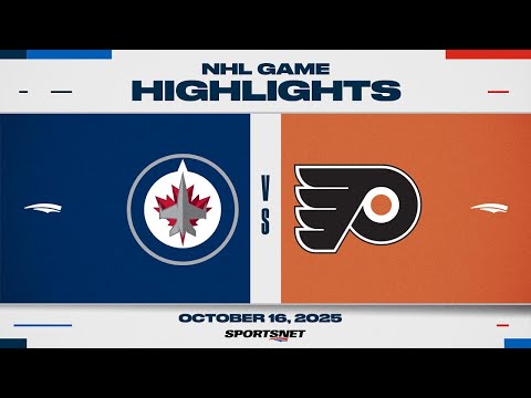 NHL Highlights | Jets vs. Flyers - October 16, 2025