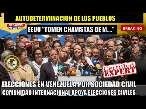 URGENTE! Elecciones de Venezuela con la sociedad civil con garantia internacional a Maria Corina