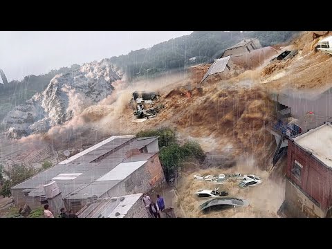 Town Buried in SHOCKING Avalanche! Raging Rivers, Crumbling Homes in Rincón, Catamarca Argentina