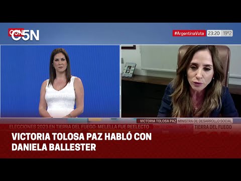 VICTORIA TOLOSA PAZ, MINISTRA de DESARROLLO SOCIAL HABLÓ con DANIELA BALLESTER