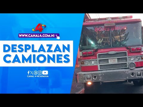 Gobierno Sandinista desplaza camiones para nueva estación de bomberos en Ticuantepe