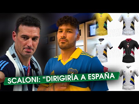 NUEVAS CAMISETAS de BOCA y RIVER + SCALONI: DIRIGIRÍA a ESPAÑA + INSÓLITA presentación en BOCA