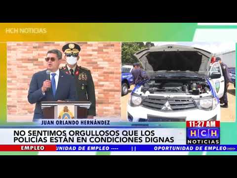 Presidente Hernández: Queremos que los agentes policiales se hagan de su casa