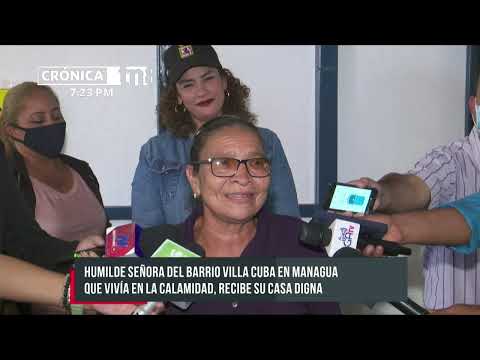 Entregan casa digna a familia de bajos recursos de Villa Cuba en Managua - Nicaragua