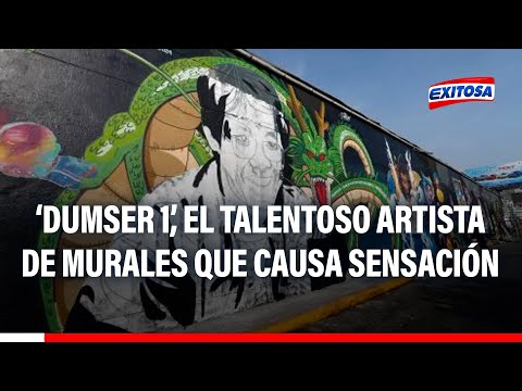 Dumser1: Talentoso artista de murales, Alexander Torres, causa sensación en las redes sociales