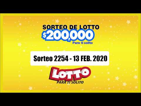 Sorteo Lotto 2254 13-FEB-2020