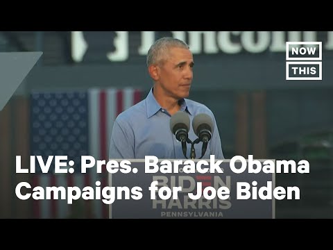 Pres. Obama Speaks at a Drive-In Rally for Joe Biden in Philadelphia | LIVE | NowThis