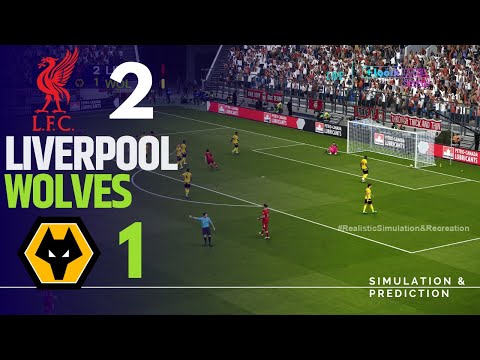 Liverpool 2-1 Wolves. Match Highlights Premier League 24/25  Simulation/Recreation