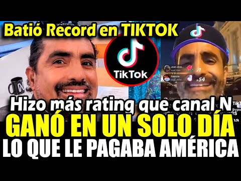 Fernando Llanos bate récord en Tiktok tras ser despedido, hizo más dinero y rating que Canal N