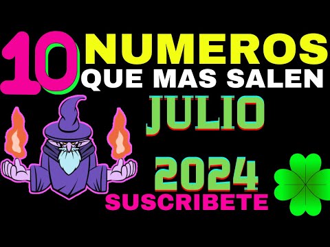 Números Que Más SALEN en JULIO 2024 !! Los Números que más repiten en JULIO 2024