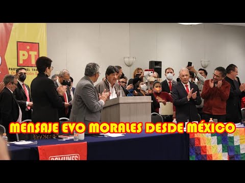 MENSAJE DE EVO MORALES DESDE MÉXICO MIRANDO AL SUR SINDICATO DE ELECTRICIDAD...