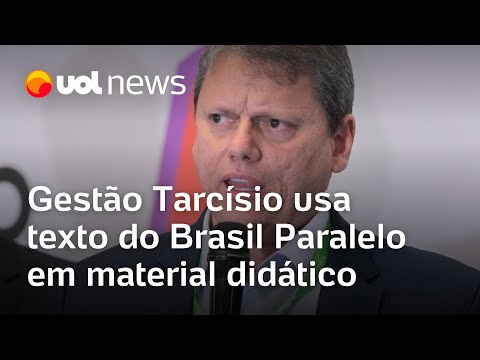 Tarcísio dá ‘biscoito’ ao bolsonarismo com MBL e Brasil Paralelo em material didático, diz Sakamoto