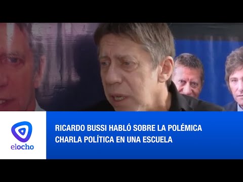 RICARDO BUSSI: QUISO ADOCTRINAR A LOS ESTUDIANTES