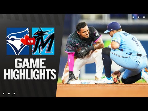 Blue Jays vs. Marlins Game Highlights (8/23/25) | MLB Highlights