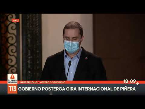 Gobierno congela gira internacional de Piñera