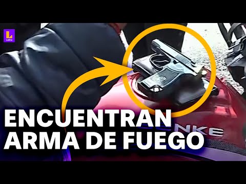 Intervienen a motociclista con arma de fuego en San Martín de Porres durante estado de emergencia
