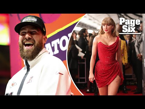 Taylor Swift's leggy look for Travis Kelce, more 'Super' celeb couples