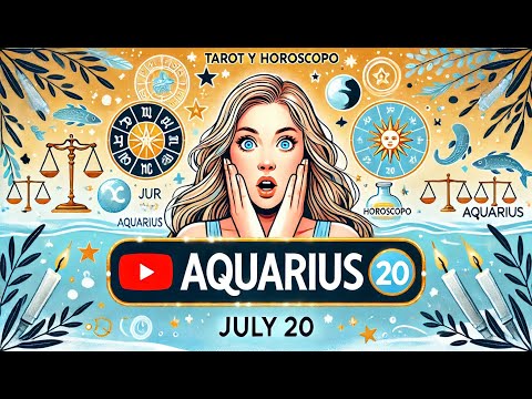 Acuario hoy – Sábado 20 de Julio del 2024