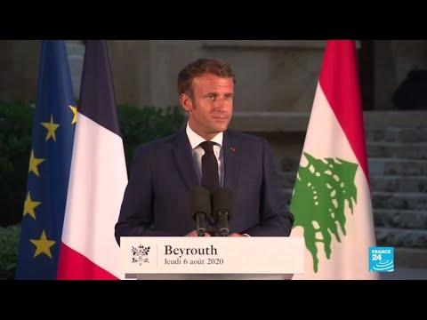 Emmanuel Macron tient une conférence de presse à Beyrouth