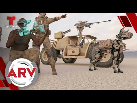 Perros robot junto a fuerza aérea muestran el posible futuro del ejército | Al Rojo Vivo | Telemundo