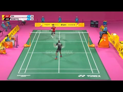 CWG: Singapore v Jamaica | Men's Singles Badminton (QF) | SportsMax TV