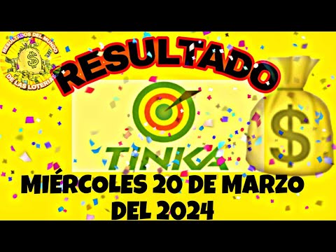 RESULTADO TINKA DEL MIÉRCOLES 20 DE MARZO DEL 2024 /LOTERÍA DE PERÚ/