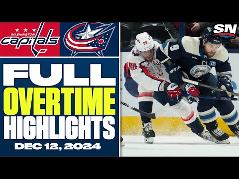 Washington Capitals at Columbus Blue Jackets | FULL Overtime Highlights - December 12, 2024