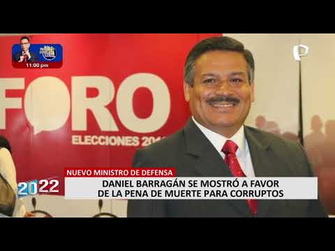 El perfil de Daniel Barragán: ministro de Defensa se mostró a favor de pena de muerte para corruptos