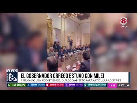 EL GOBERNADOR ORREGO ESTUVO CON MILEI