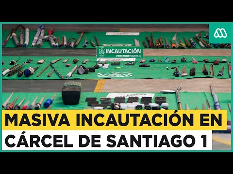 Gran decomiso en cárcel de Santiago 1: Incautan armas y drogas en operativo