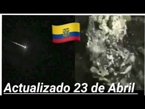 Cae meteorito en Ecuador en El Empalme, Guayas 23 de Abril
