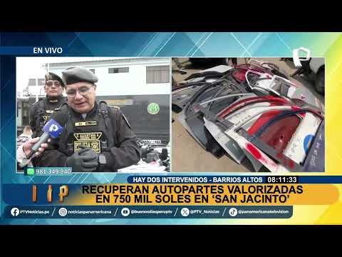 Recuperan autopartes valorizadas en 750 mil soles en mercado ‘San Jacinto’