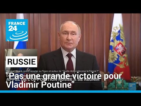 Présidentielle en Russie : On ne peut pas parler de grande victoire politique de Vladimir Poutine
