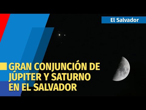 Así se vio la “estrella de Belén” o la gran conjunción de Júpiter y Saturno desde El Salvador