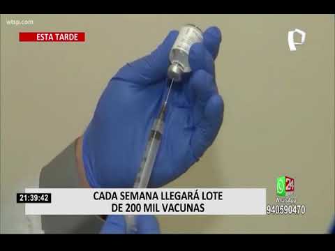 Perú recibe nuevo lote de 200 mil vacunas del laboratorio Pfizer